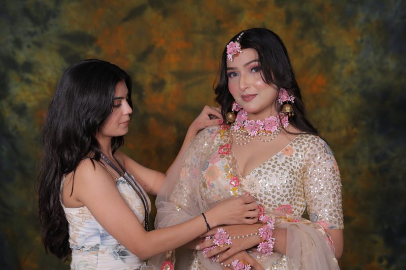 Aishwarya Malaniya at work with a client