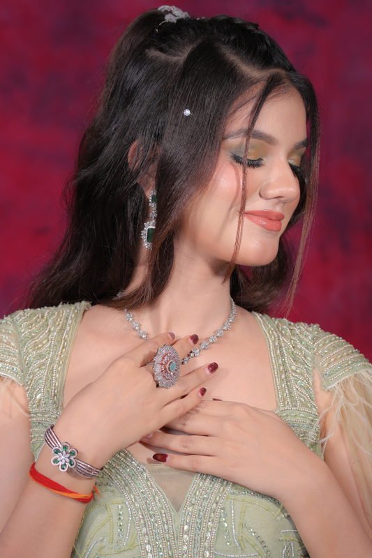Engagement and Sangeet makeup by Aishwarya Malaniya